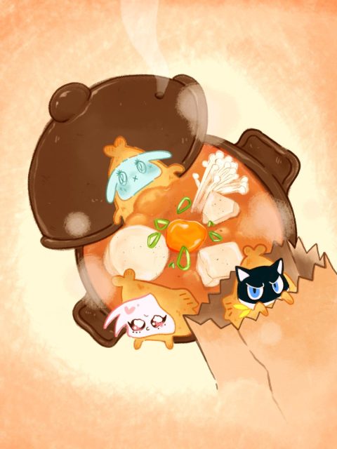 붕어빵순두부찌개 부스컷